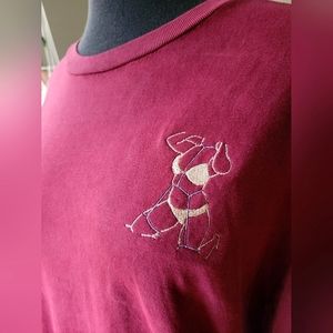 Shibari bondage embroidered shirt